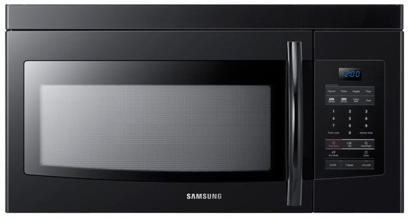 Samsung Smh1622b 1 6 Cu Ft Over The Range Microwave With 300 Cfm Samsung Smh1622b Black