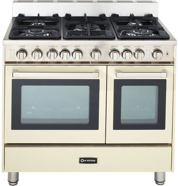 Verona VEFSGG365DAW 36 Inch Pro-Style Gas Range with 5 Sealed Burners