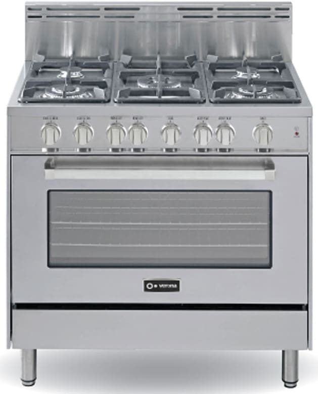 Verona VEFSGG365SS 36 Inch ProStyle Gas Range with 5 Sealed Burners, 4
