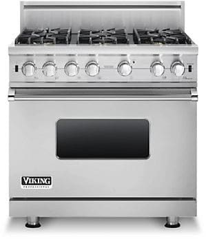 Viking VGCC5366BSS 36 Inch Gas Range with 5.1 Cu. Ft. Convection Oven