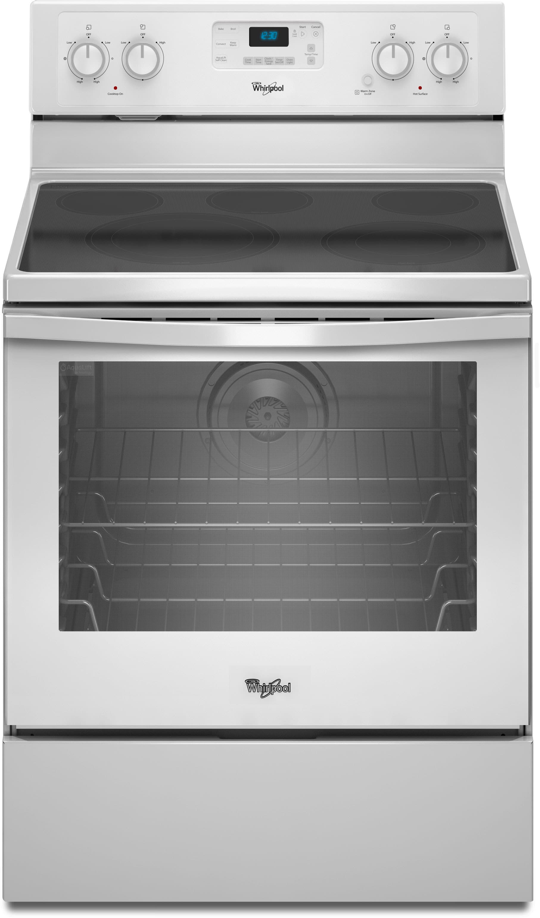 Whirlpool WFE540H0AW 30 Inch Freestanding Smoothtop Electric Range with