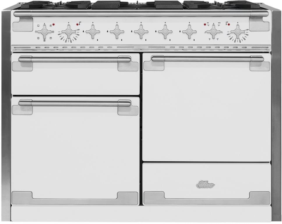 AGA AEL48DFWHT 48 Inch Dual Fuel Range with European