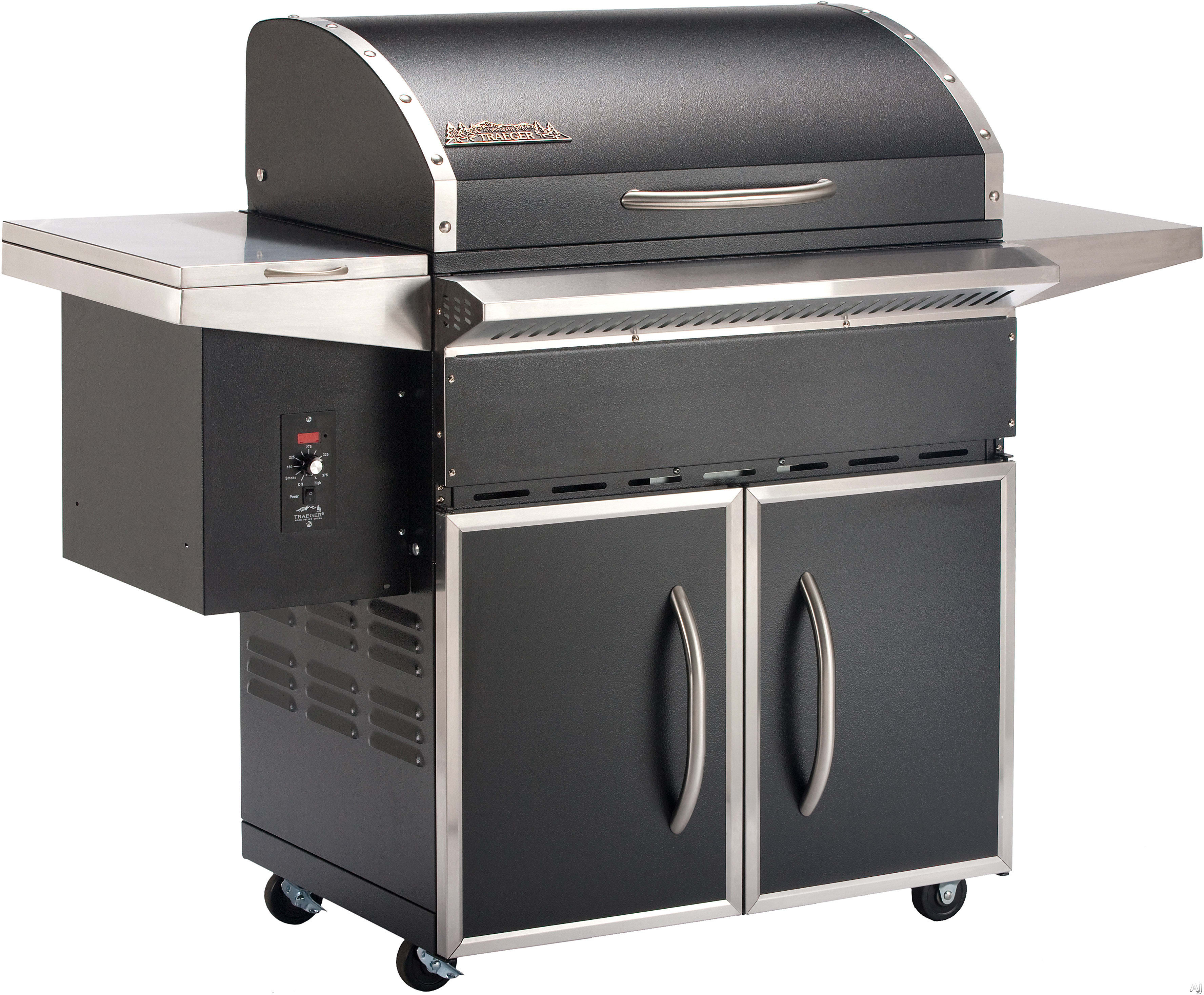 Traeger BBQ400 57 Inch Freestanding Wood Pellet Grill with 590 sq. in
