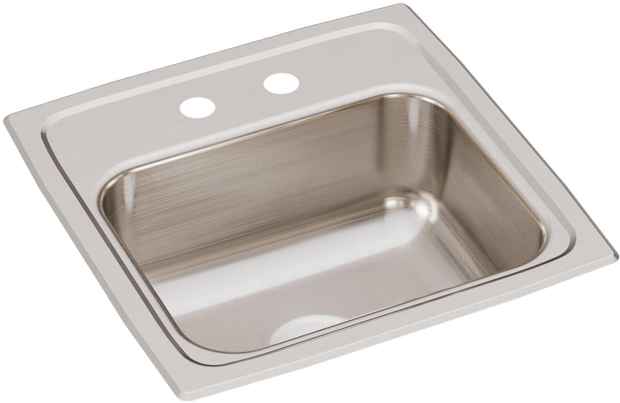Elkay BLR15602 15 Inch Single Bowl Top Mount ADA Bar Sink with