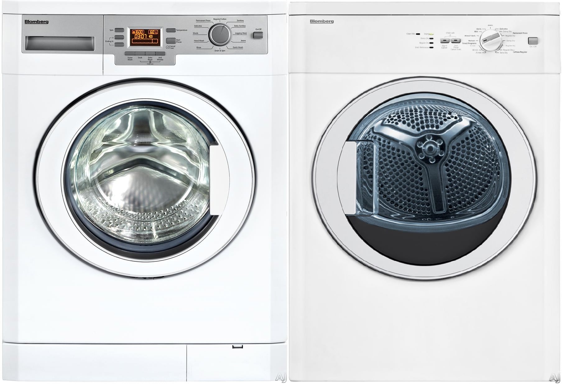Blomberg BLWADREW1 SidebySide Washer & Dryer Set with Front Load
