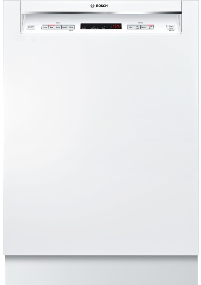 Bosch SHEM63W52N Full Console Dishwasher with 3rd Rack, AquaStop®, NSF