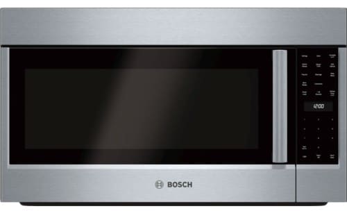Bosch Hmv8053u 1 8 Cu Ft Over The Range Microwave Oven With 000 Bosch 800 Series Hmv8053u Front View