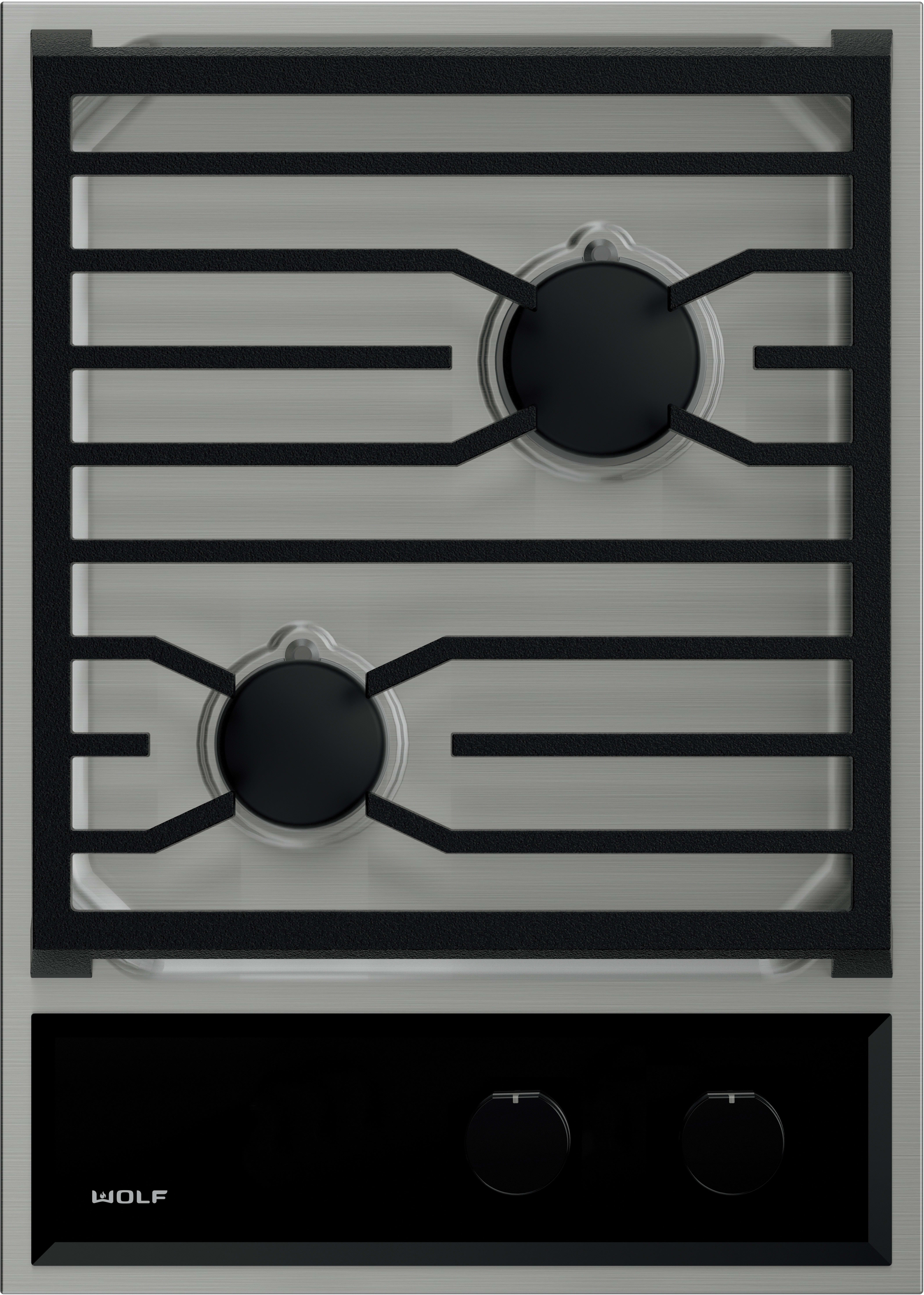 Wolf CG152TS 15 Inch Gas Cooktop with 2 Sealed Burners, 12,000 BTU