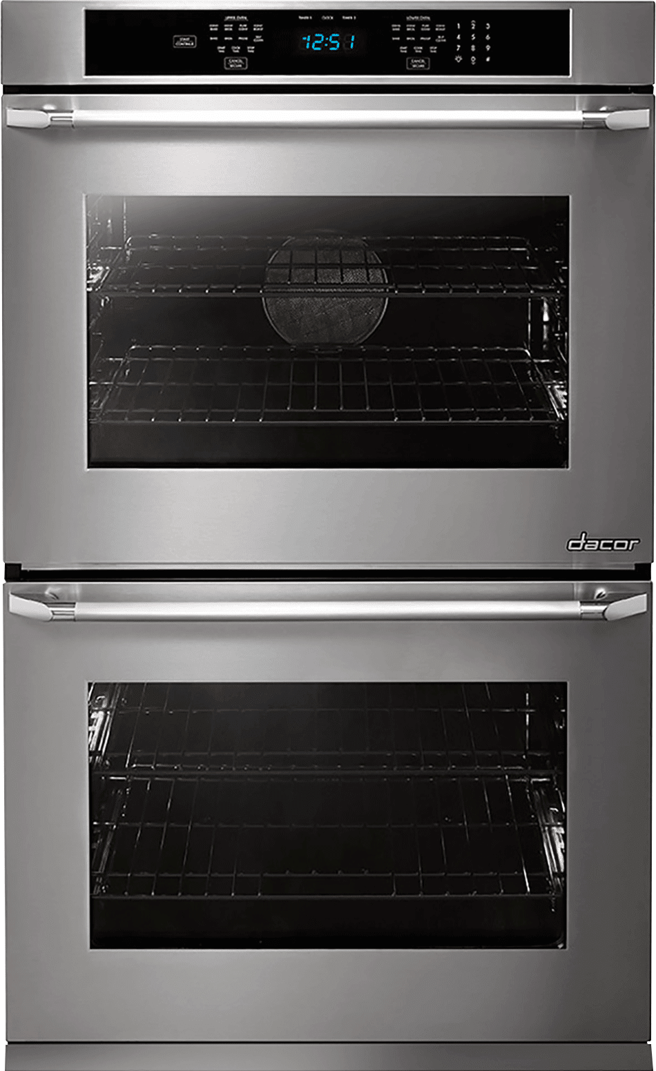 Dacor Dto230s 30 Inch Double Electric Wall Oven With Convection Dacor Dto230s 30 Inch Double Electric Wall Oven With Convection Steam Self Clean Hidden Bake Element 4 8 Cu Ft Top 6 Cooking Modes