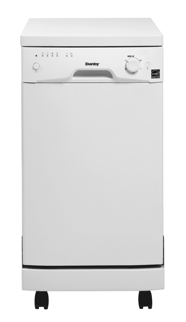 Danby DDW1801MWP 18 Inch Full Console Portable Dishwasher with 6 Wash