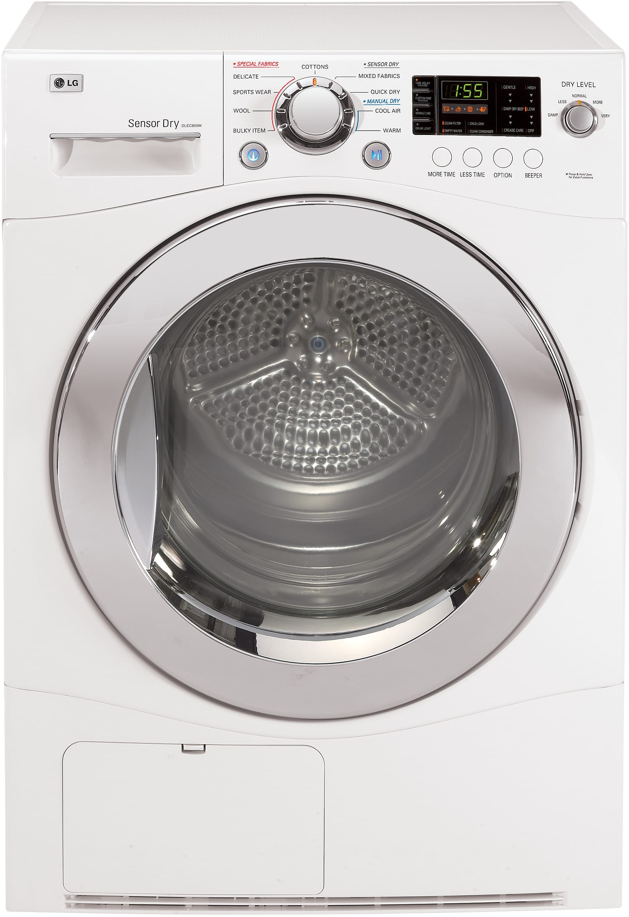 LG DLEC855W 24 Inch 4.2 cu. ft. Compact Electric Condensing Dryer with 9 Dry Cycles, 5 Temperature Selections, Sensor Dry, Wrinkle Care, LoDecibel Quiet ...