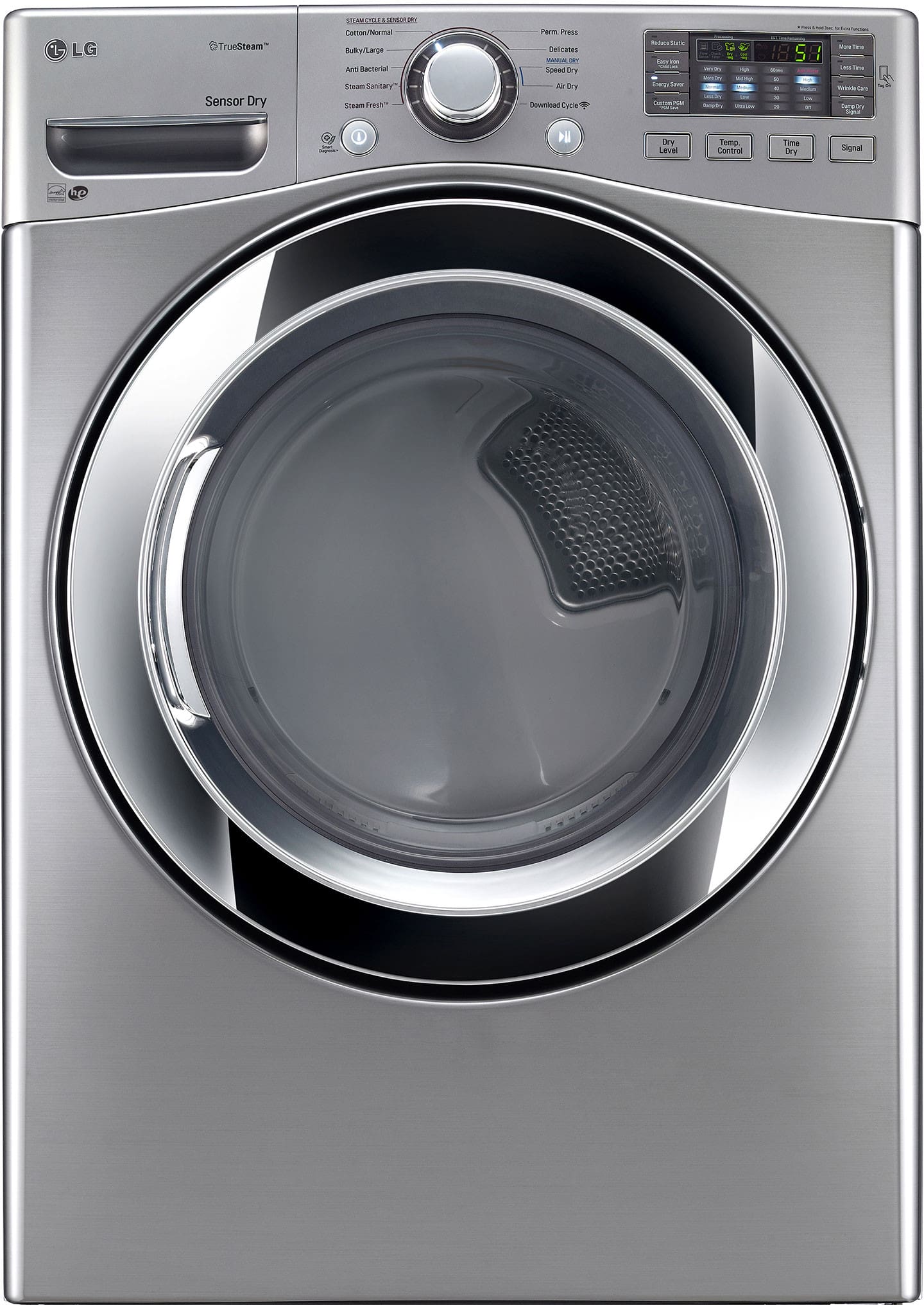 LG DLEX3370V 27 Inch Electric Dryer with TrueSteam™, SmartDiagnosis