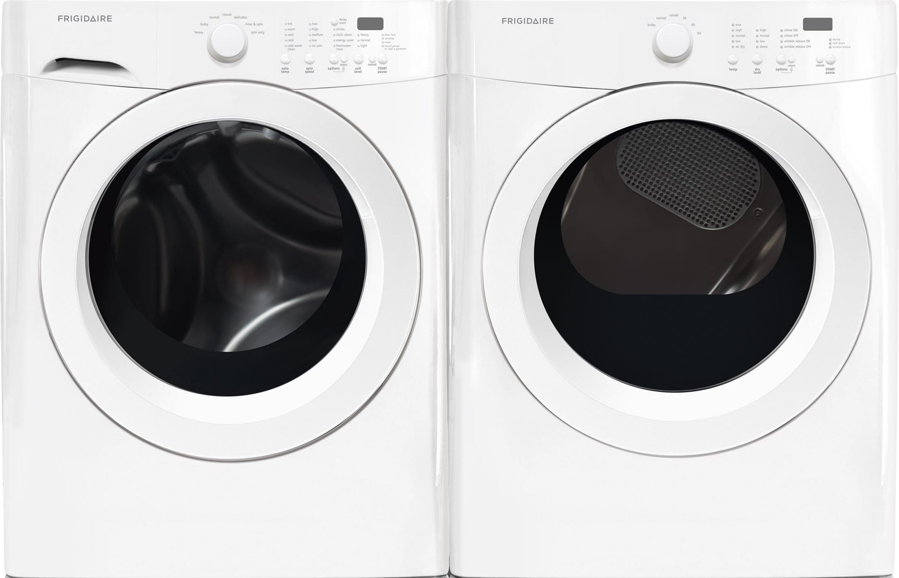 Frigidaire FRI5000FL Washer & Dryer Set with Front Load Washer and