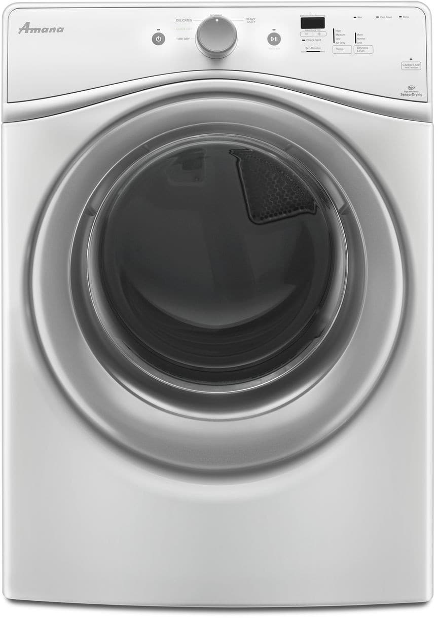 Amana NED5800DW 27 Inch Electric Dryer with 7.3 cu. ft. Capacity, 5