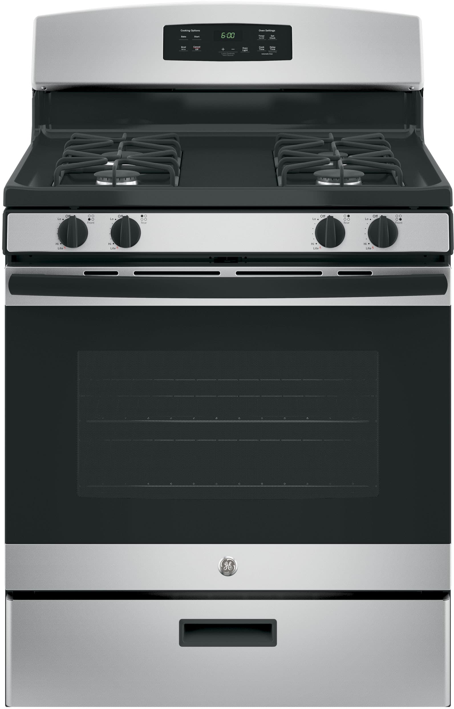 GE JGBS60GEKSA 30 Inch Freestanding Gas Range with Precise Simmer