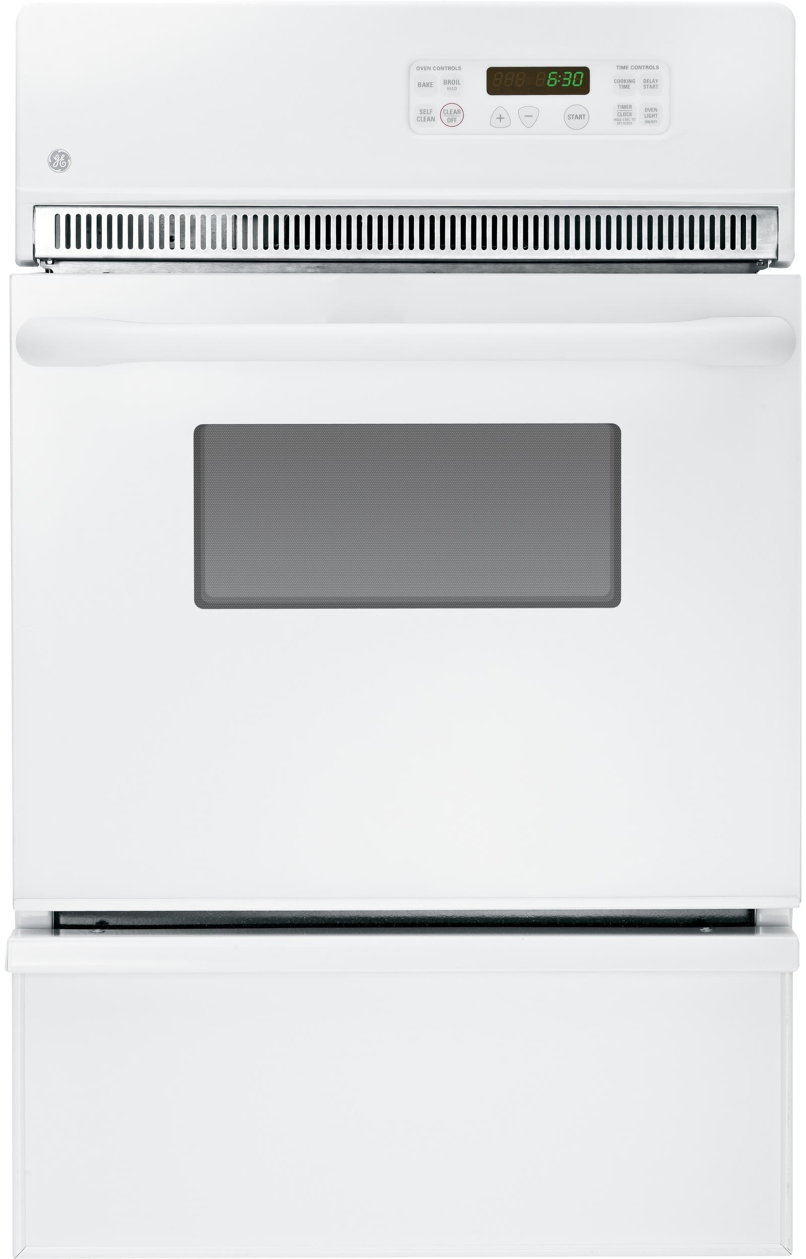 Ge Jgrp20wejww 24 Inch Single Gas Wall Oven With 2 8 Cu Ft Ge Jgrp20wejww 24 Inch Single Gas Wall Oven With 2 8 Cu Ft Interior Light Smartset Controls And Storage Drawer White