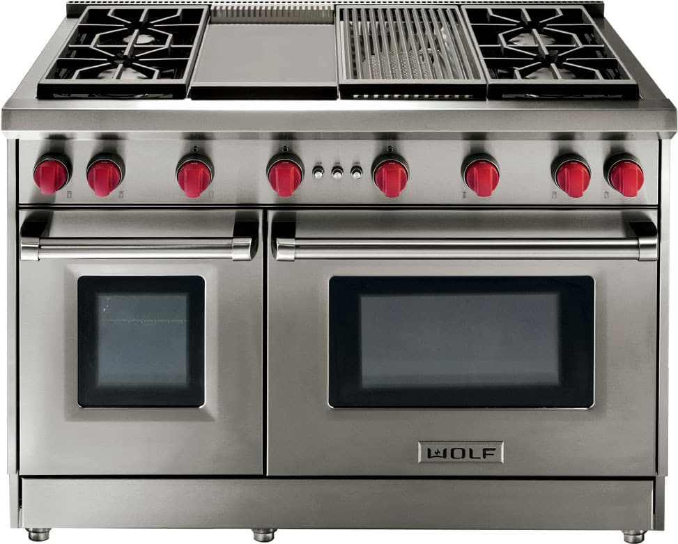 Wolf GR486C 48 Inch ProStyle Gas Range with 6 DualStacked Sealed