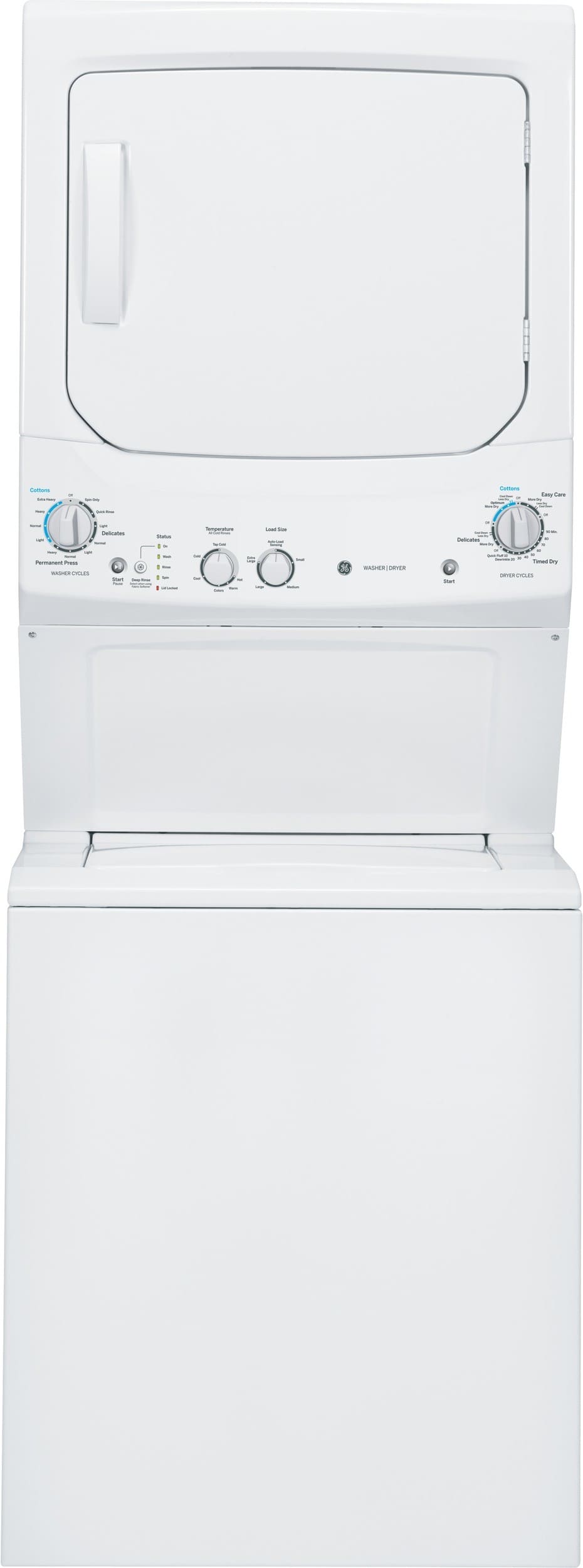 GE GUD27GSSJWW 27 Inch Gas Laundry Center with 3.2 cu. ft. Washer