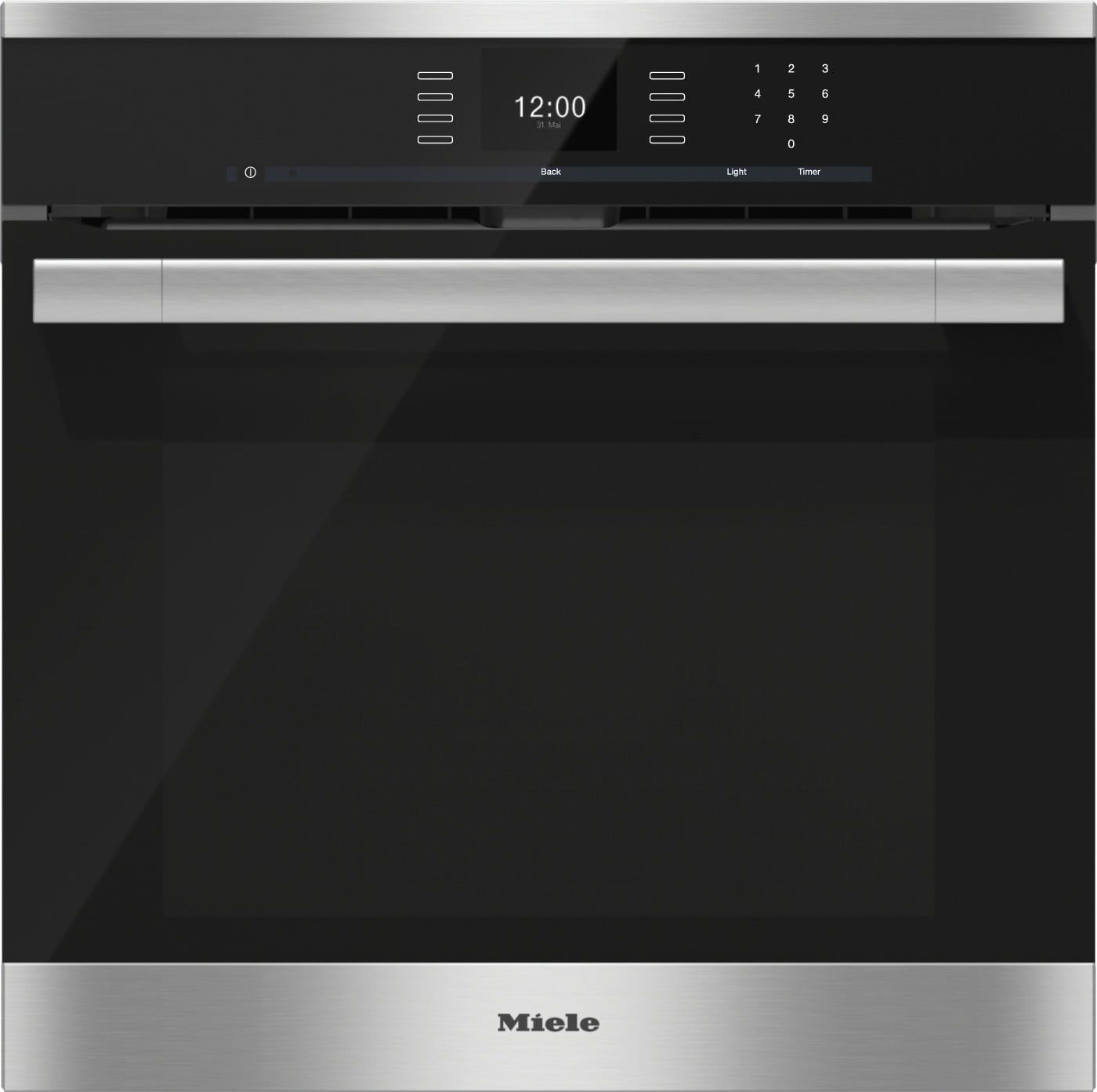 Miele H6560B 24 Inch Single Electric Wall Oven with Convection Cooking