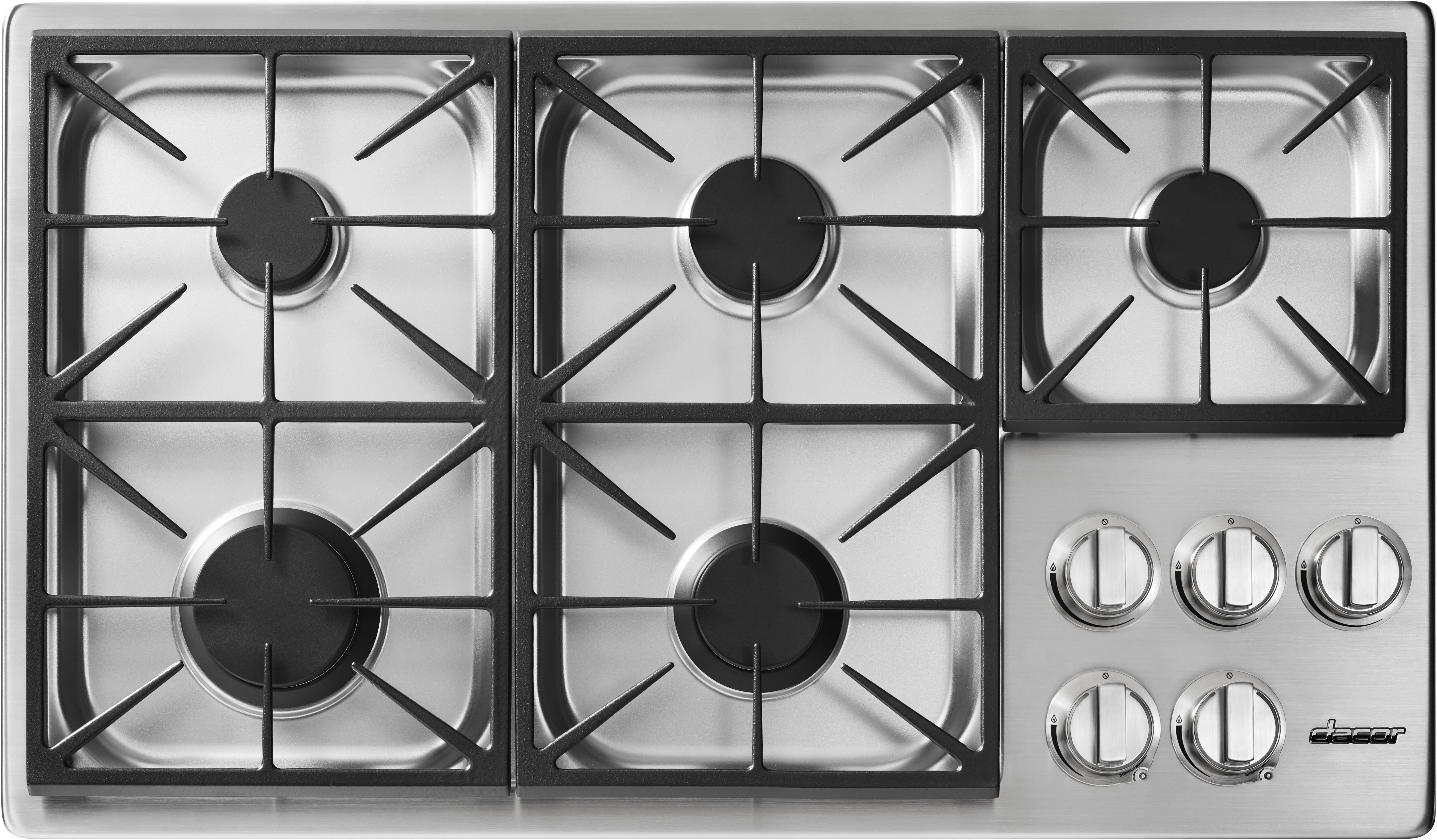 Dacor HPCT365GSNG 36 Inch Professional Gas Cooktop with PermaClean