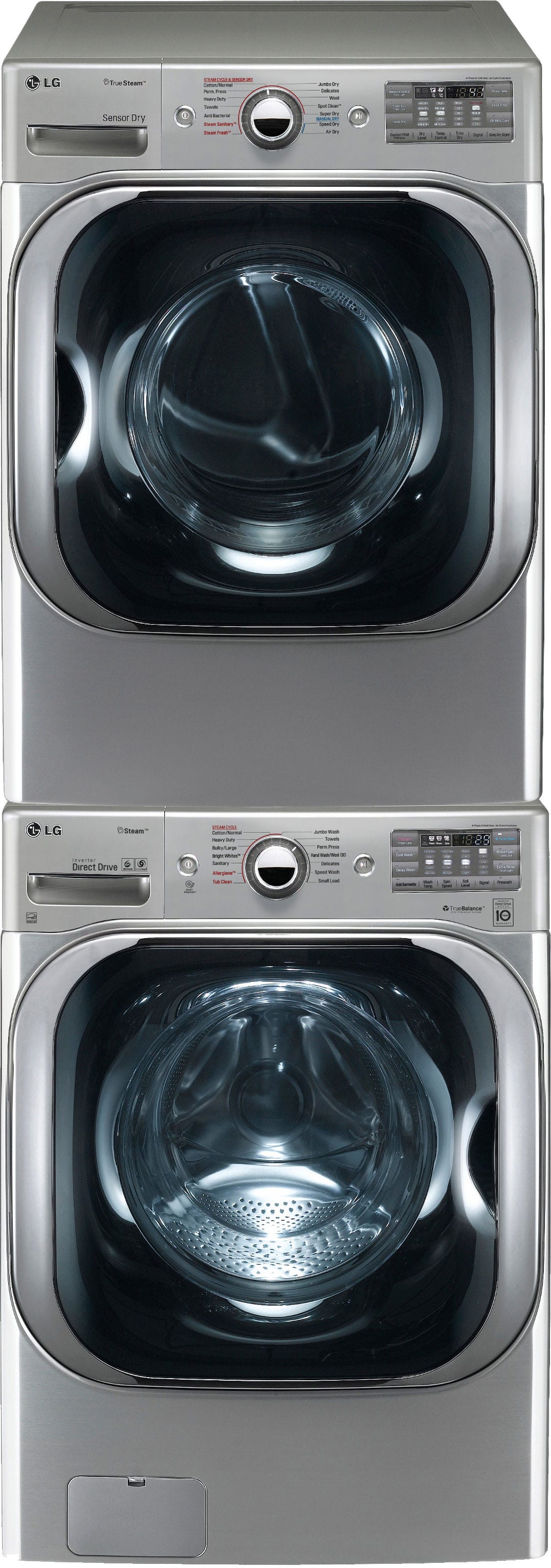 LG LGWADREW81010 Stacked Washer & Dryer Set with Front Load Washer and