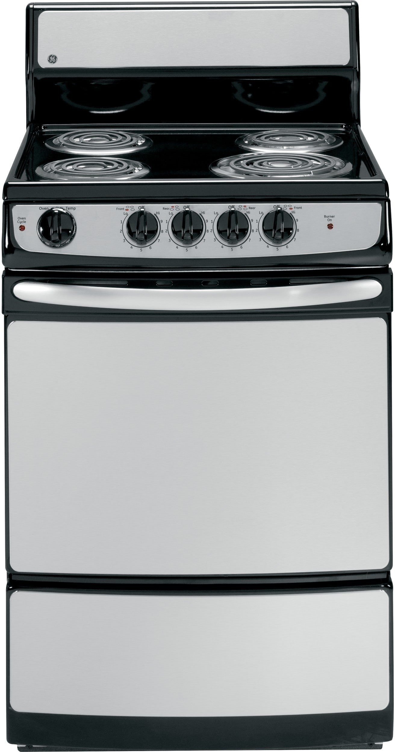 GE JAS02SNSS 24 Inch Freestanding Electric Range with Porcelain Cooktop