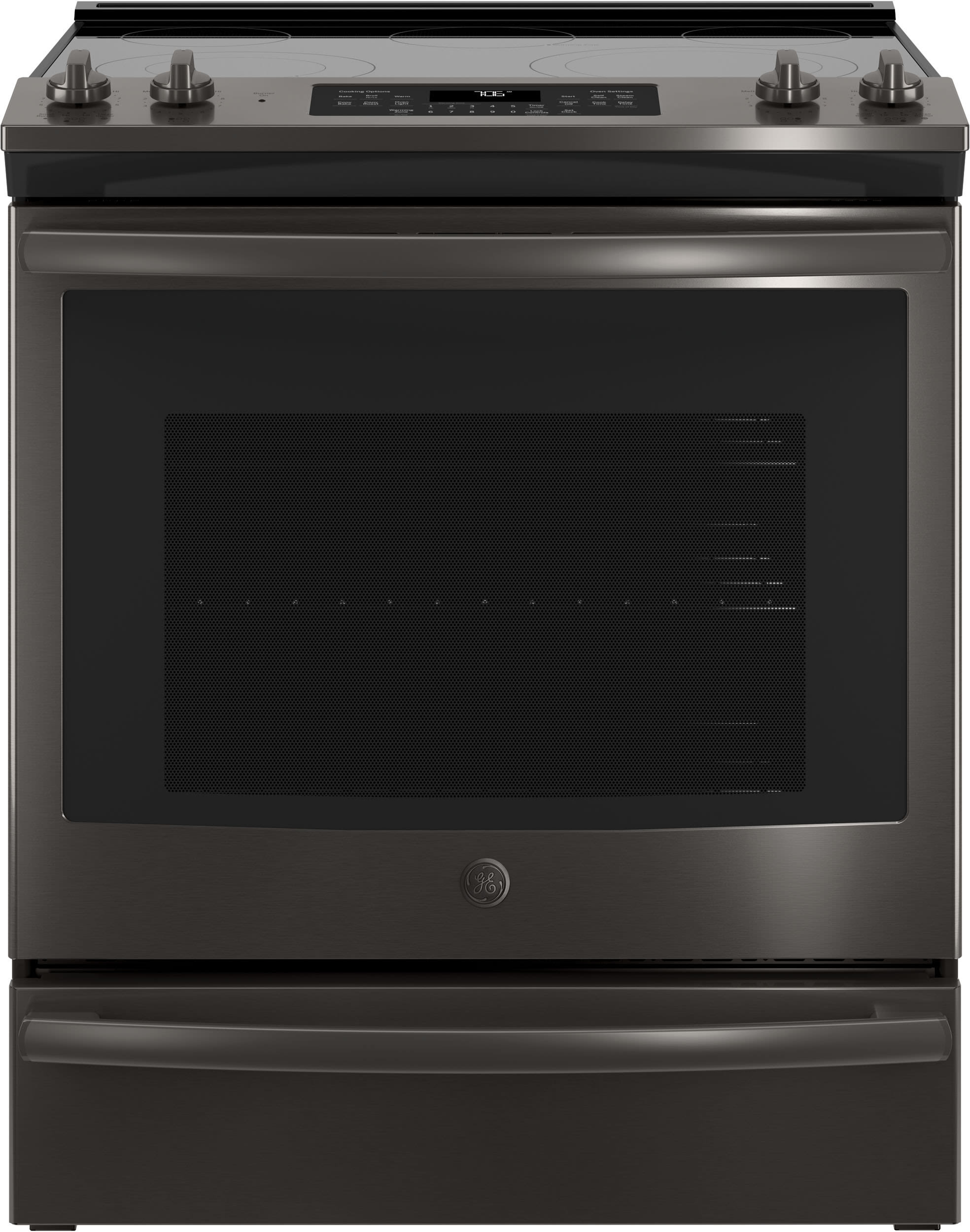 GE JS760SLSS 30 Inch SlideIn Electric Range with True Convection, Fast