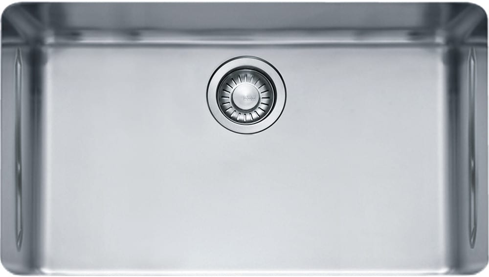 Franke Kbx11028 28 Inch Undermount Single Bowl Stainless Steel Sink Franke Kubus Series Kbx11028 Top View