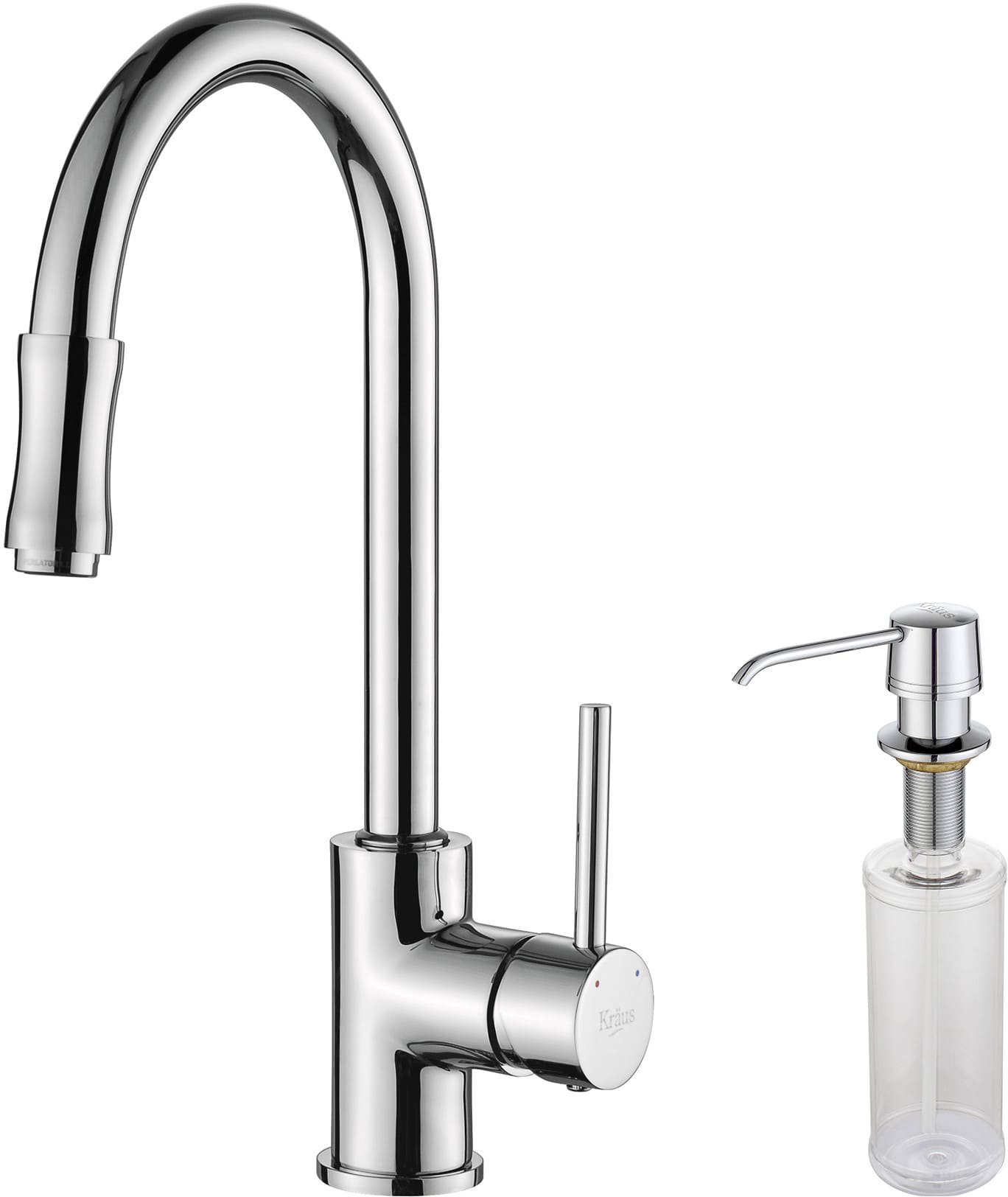Kraus Kpf1622ksd30ch Single Lever Cast Spout Kitchen Faucet With 2 Kraus Kpf1622ksd30ch Single Lever Cast Spout Kitchen Faucet With 2 Gpm Flow Rate Drip Free Ceramic Cartridge Chrome Soap Dispenser And Ada Compliant
