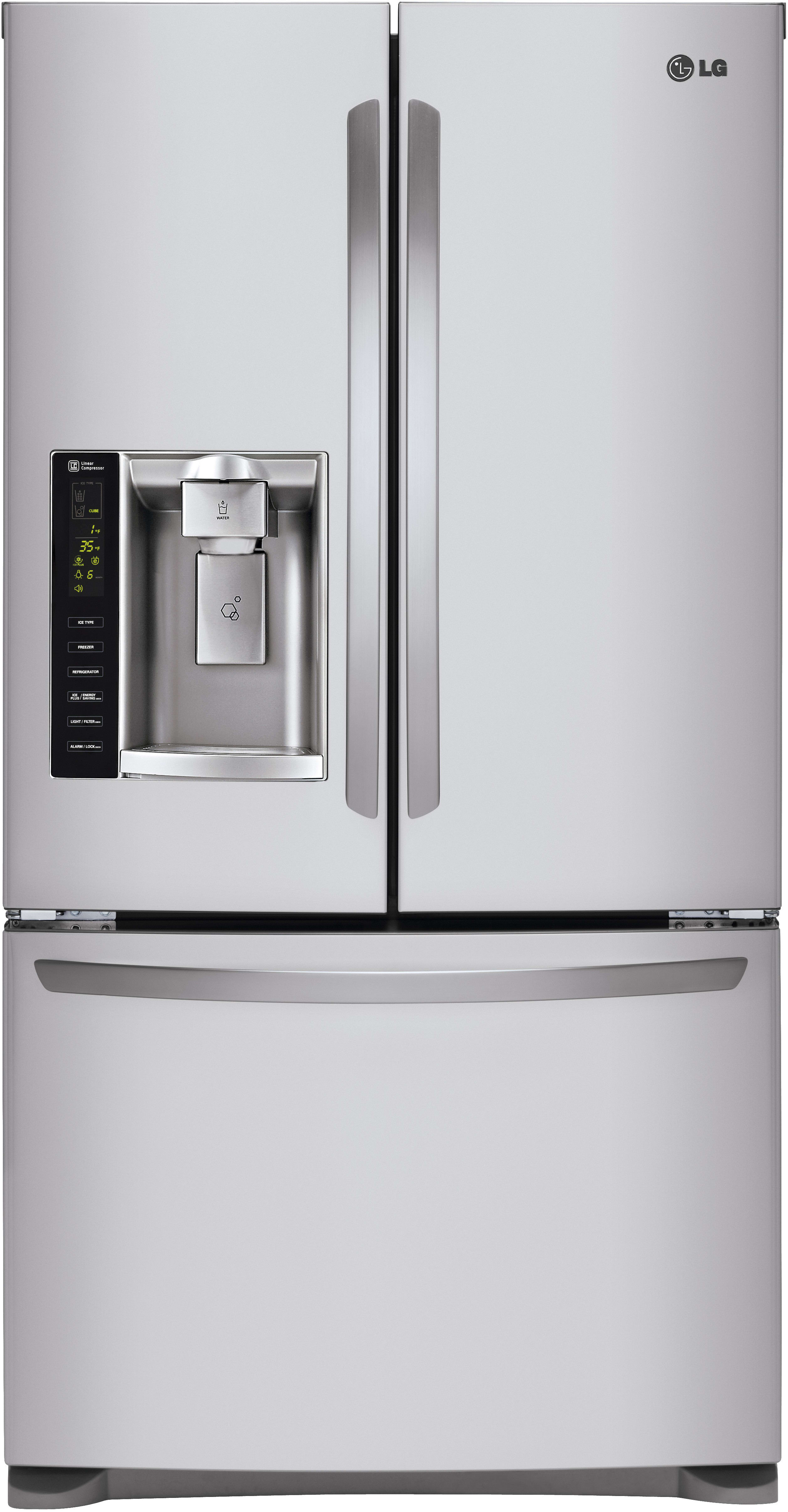LG LFX25974ST 36 Inch French Door Refrigerator with Slim SpacePlus™ Ice System, Smart Cooling