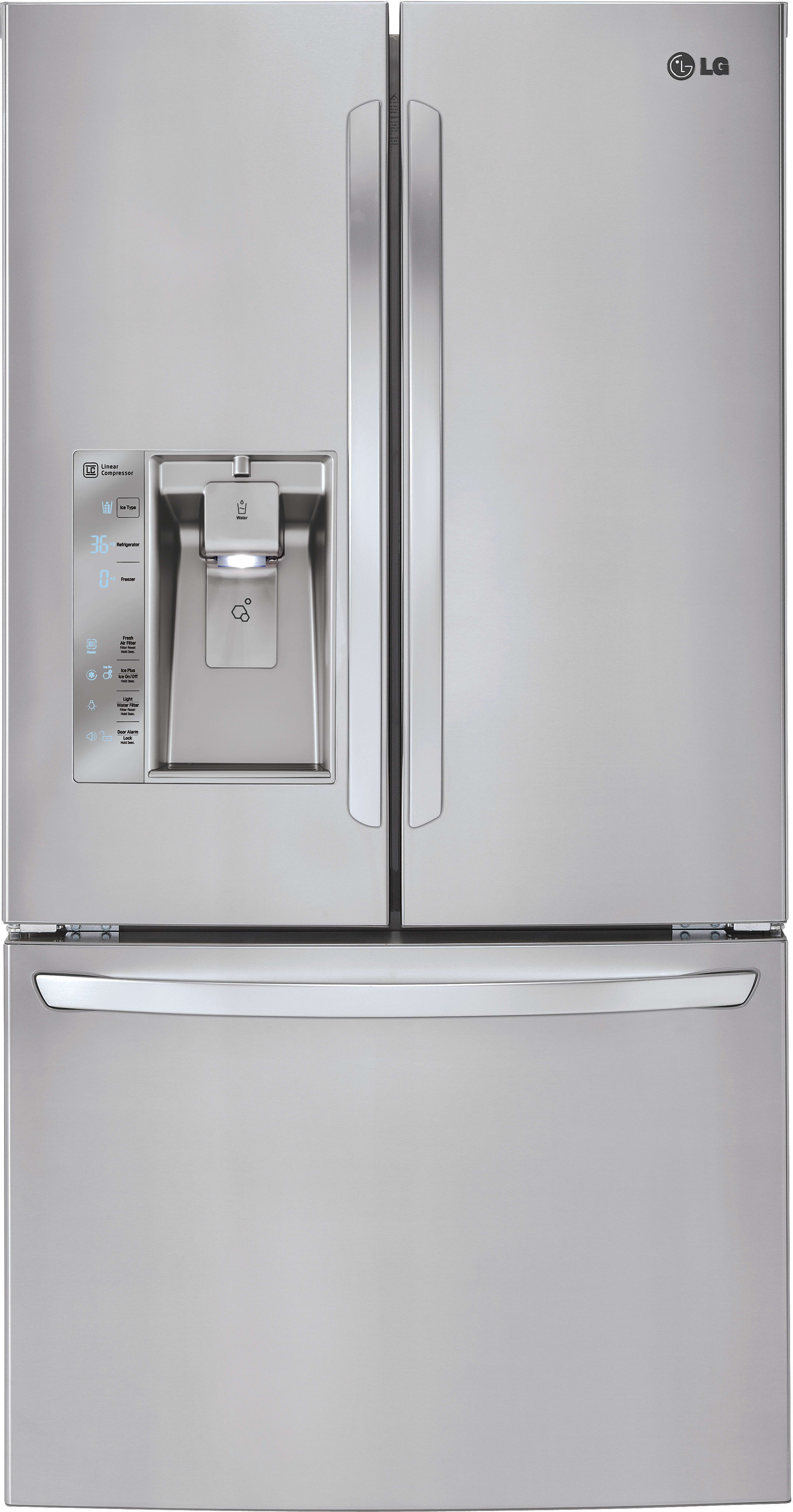 LG LFXS32726S 36 Inch French Door Refrigerator with Dual Evaporators