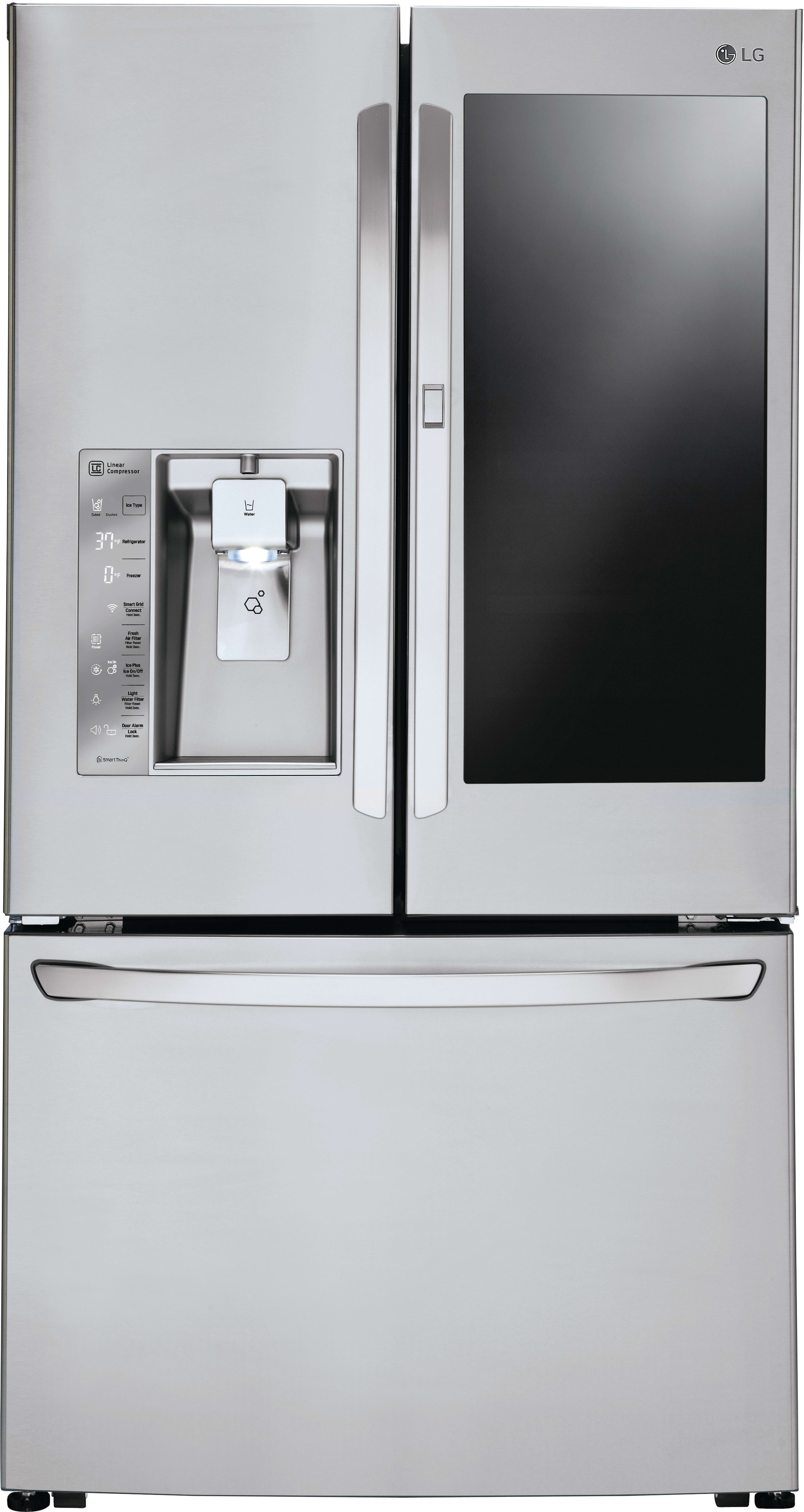 LG LFXS30796S 36 Inch French Door Refrigerator with InstaView™ Window ...