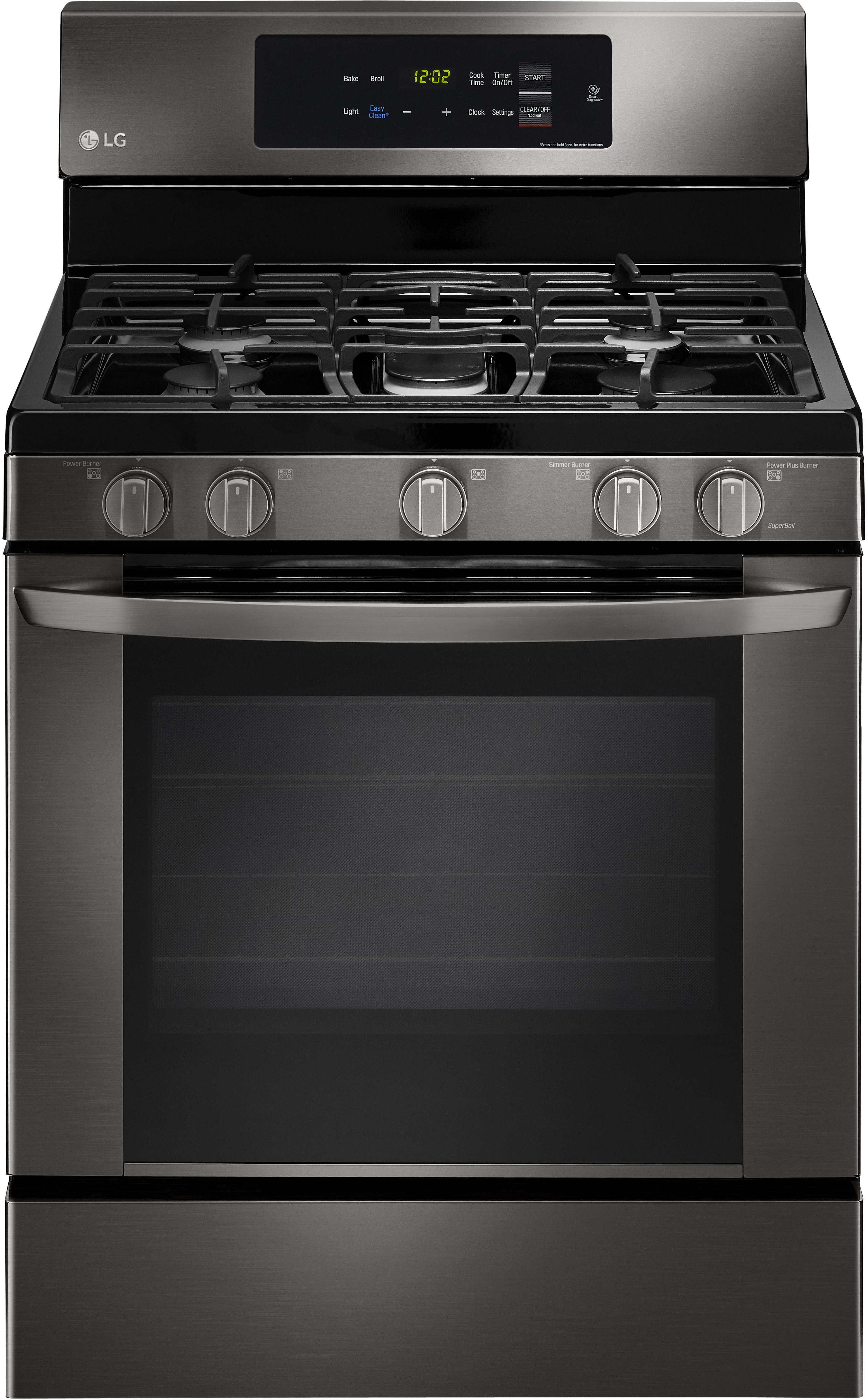 LG LRG3061BD 30 Inch Gas Range with 20 Minute EasyClean® Mode Lg Stainless Steel Gas Stove