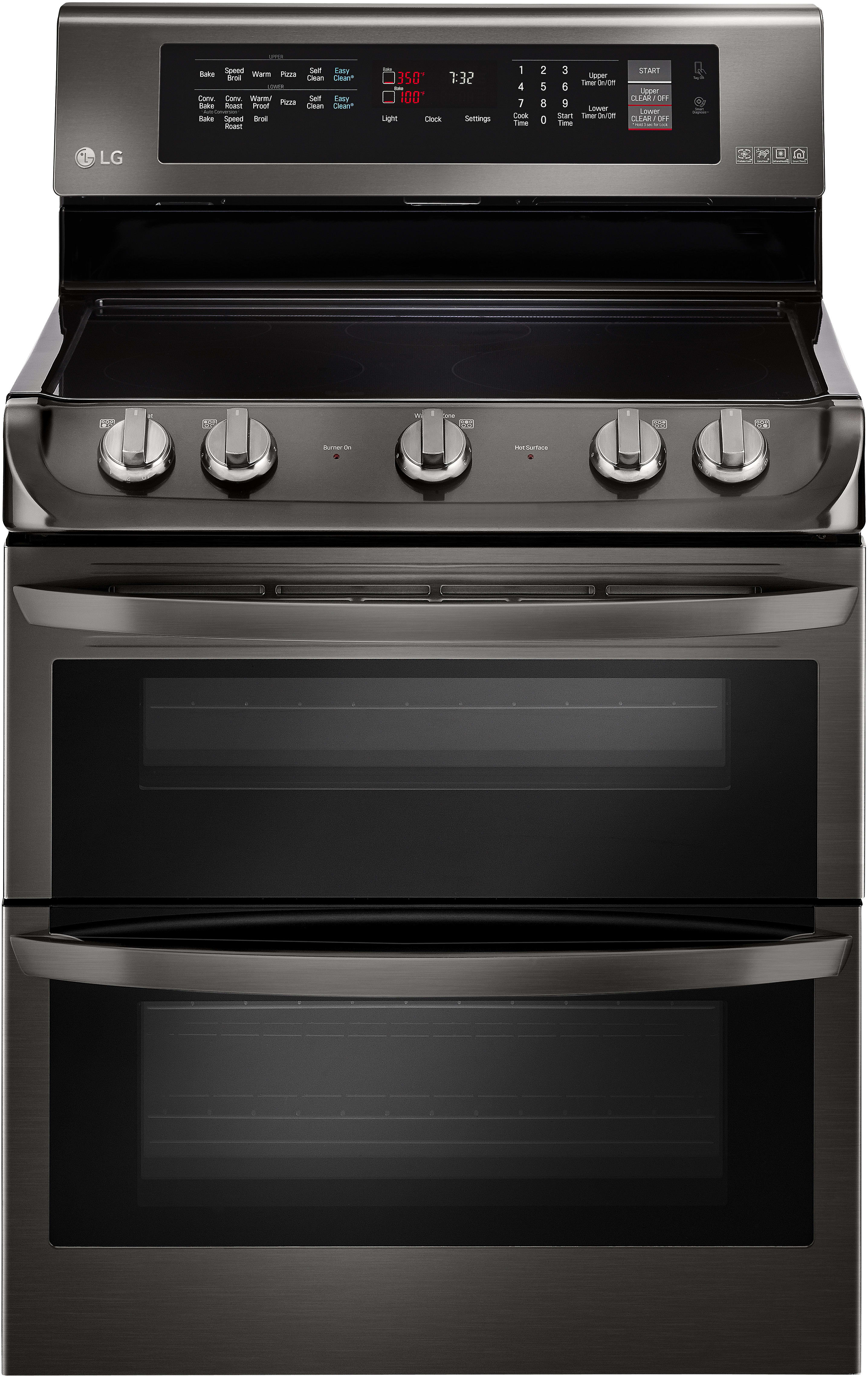 LG LDE4415BD 30 Inch Double Oven Electric Range with ProBake Convection