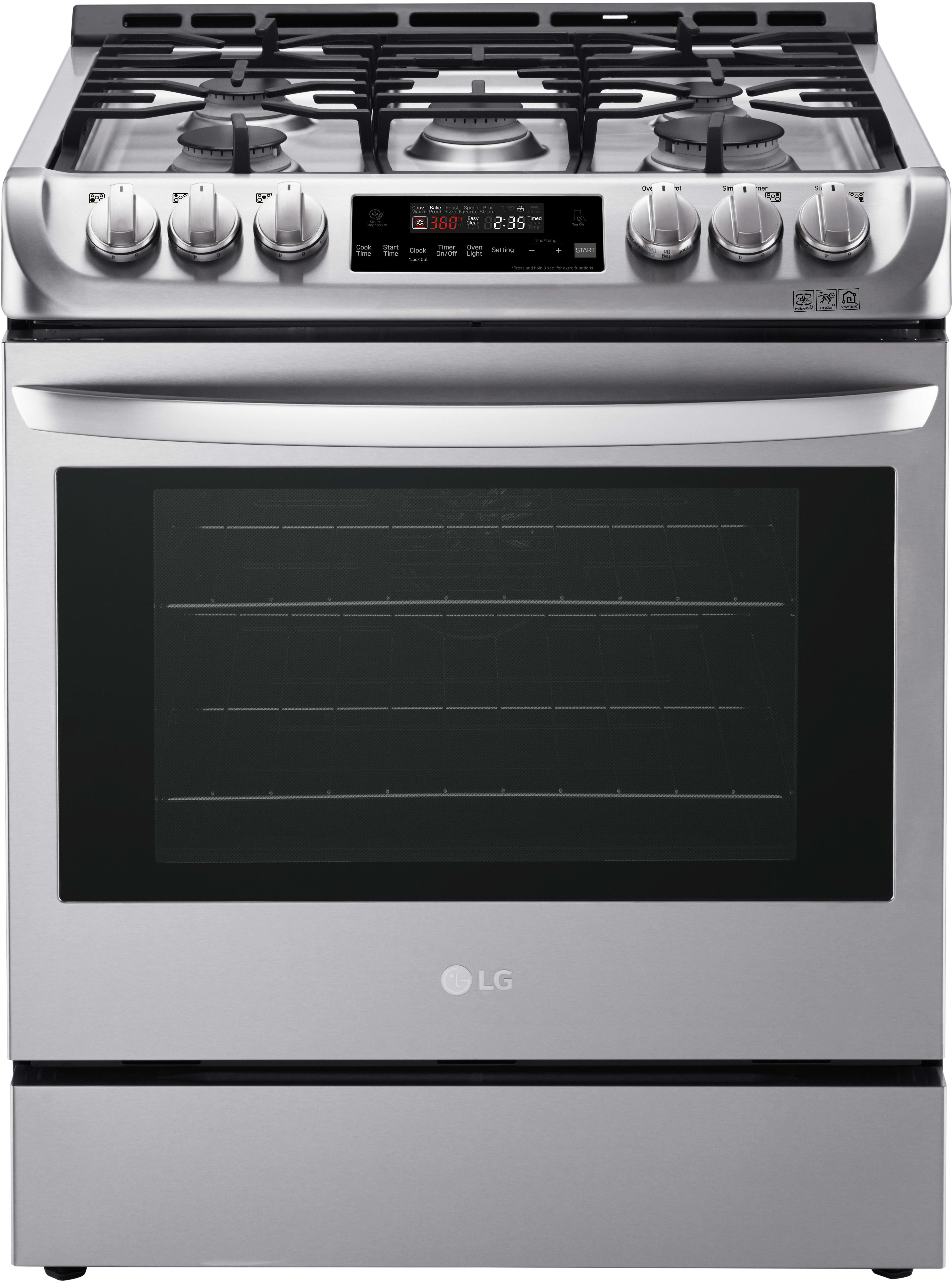 LG LSG4511ST 30 Inch Gas Slide-In Range with 6.3 cu. ft. Capacity, 5