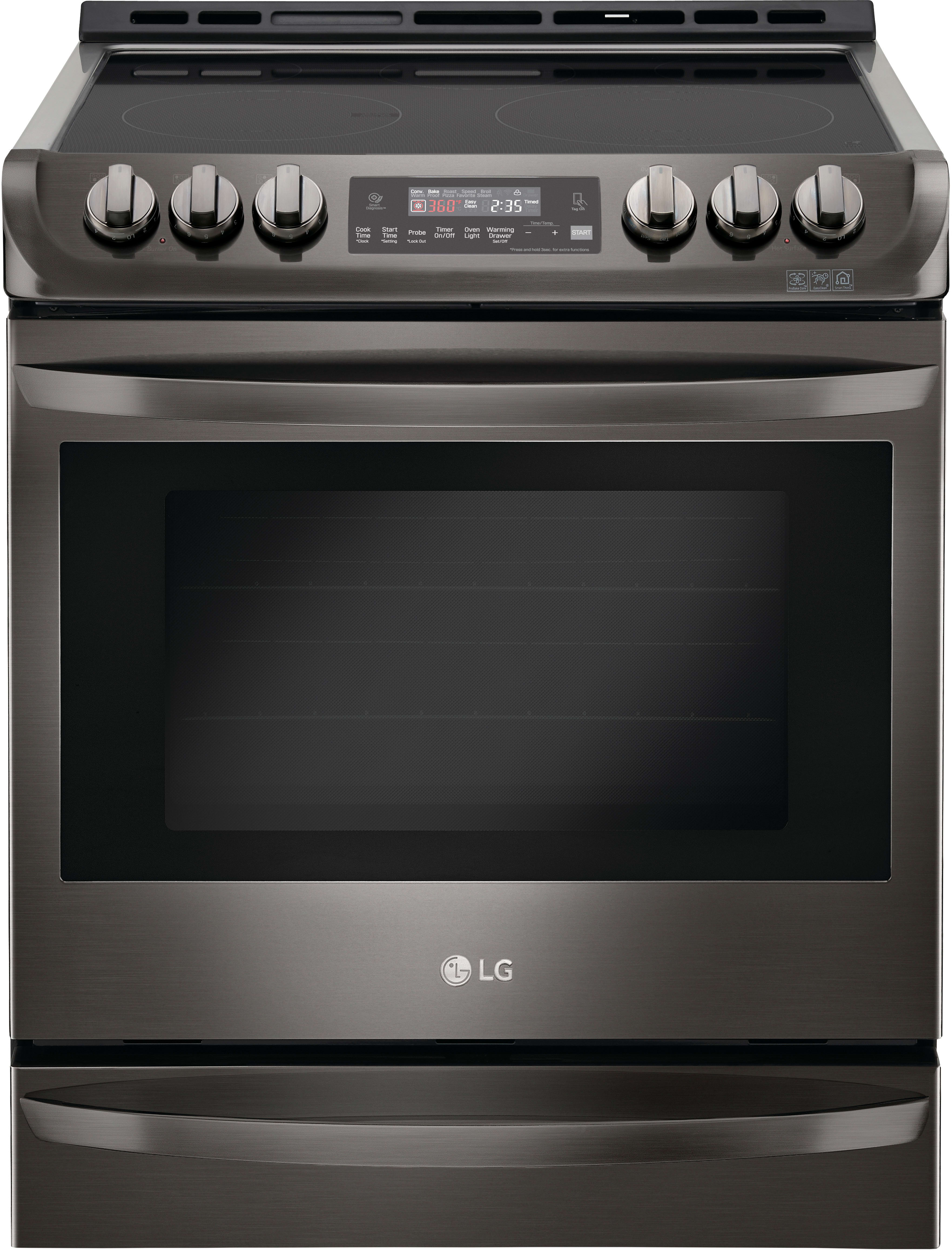 Lg Lse4613bd 30 Inch Slide In Electric Range With Probake Convection Lg Lse4613bd 30 Inch Slide In Electric Range With Probake Convection Easyclean Wideview Window Conversion Automatic Safety Shut Off