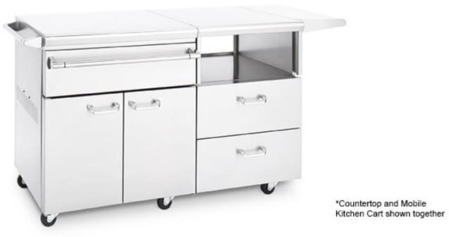 Lynx Lmkc54 54 Inch Mobile Kitchen Cart Shown With Countertop Lynx Lmkc54 Shown With Countertop Not Included