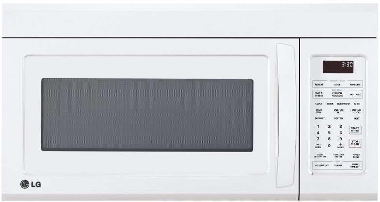 Lg Lmv1831sw 1 8 Cu Ft Over The Range Microwave Oven With Sensor Lg Lmv1831sw White Front