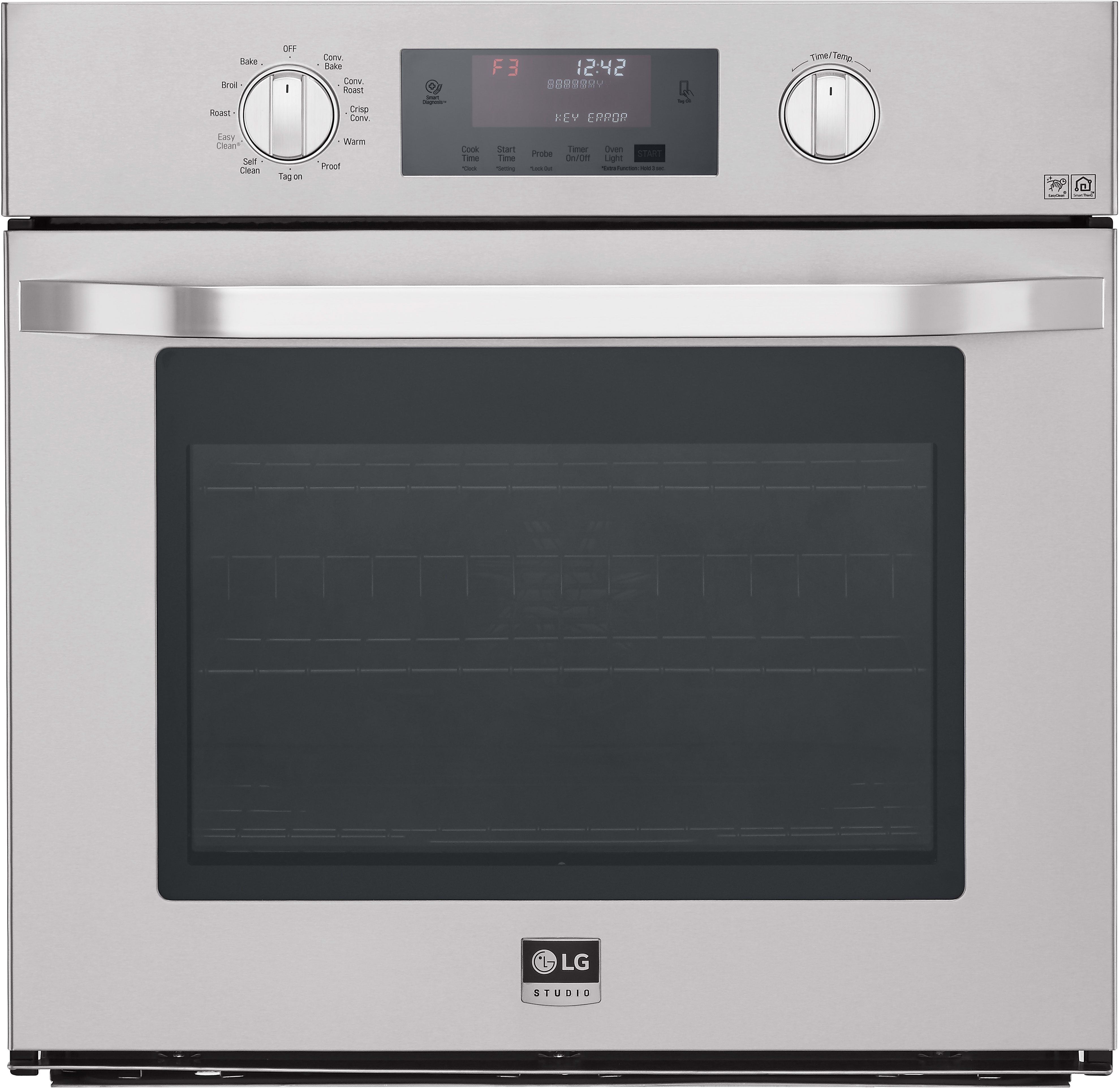LG LSWS306ST 30 Inch Single Electric Wall Oven with Convection, Meat