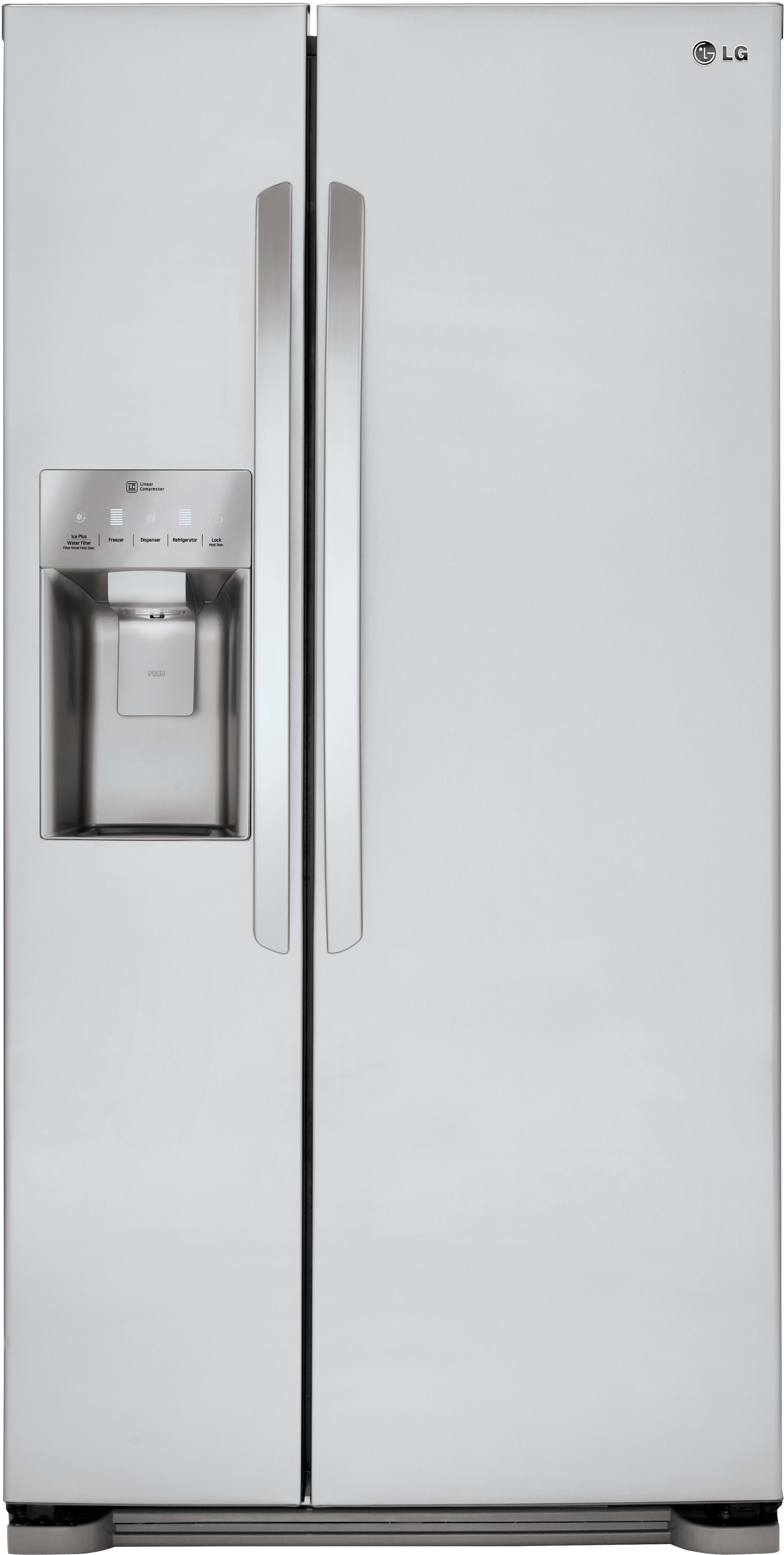 LG LSXS22423S 33 Inch SidebySide Refrigerator with Linear Compressor, SpacePlus® Ice System