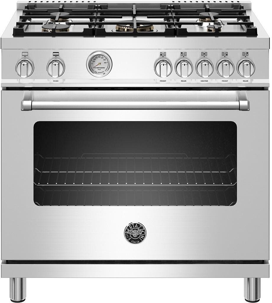 Bertazzoni MAST365GASXE 36 Inch Master Series Gas Range with 5 Burners