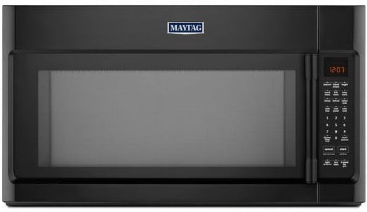 Maytag Mmv5219fb 2 1 Cu Ft Over The Range Microwave With Wideglide Maytag Heritage Series Mmv5219fb Over The Range Microwave With Black Finish