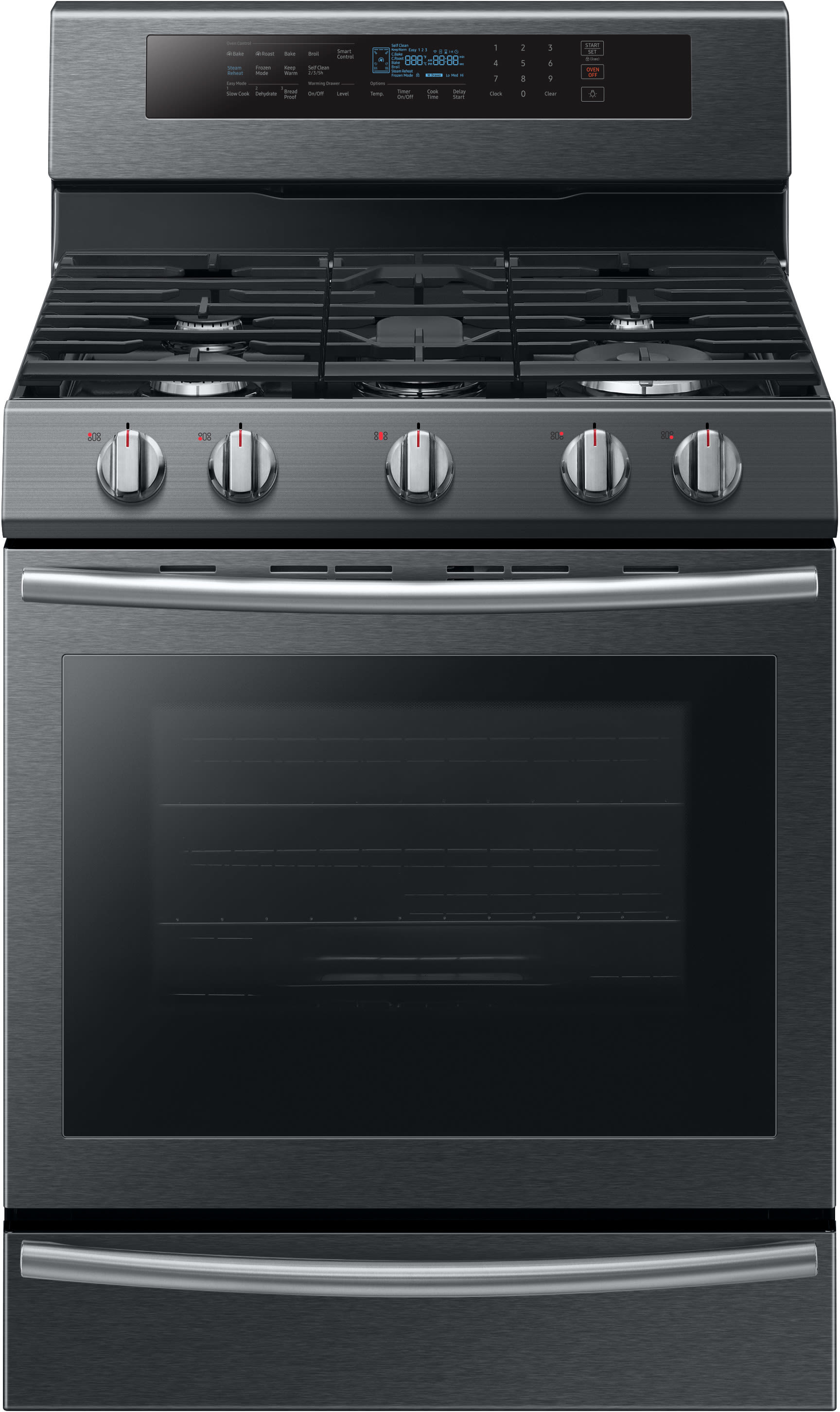 Samsung NX58M6650WG 30 Inch Freestanding Gas Range with True