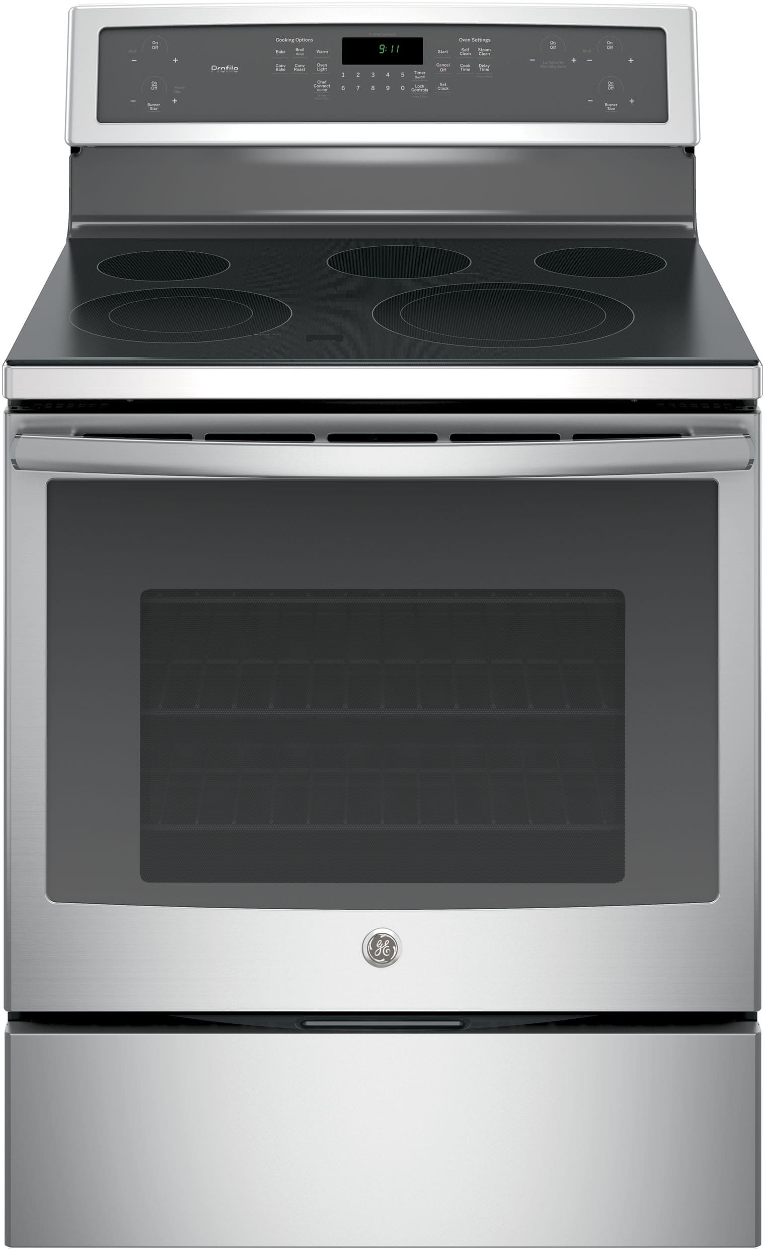 GE PB911SJSS 30 Inch Freestanding Electric Range with True Convection