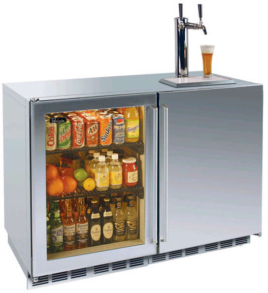 Perlick Hp48rtb 48 Inch Undercounter Refrigerator Beer Dispenser Perlick Signature Series Hp48rtb 48 In Built Refrigerator Beer Dispenser