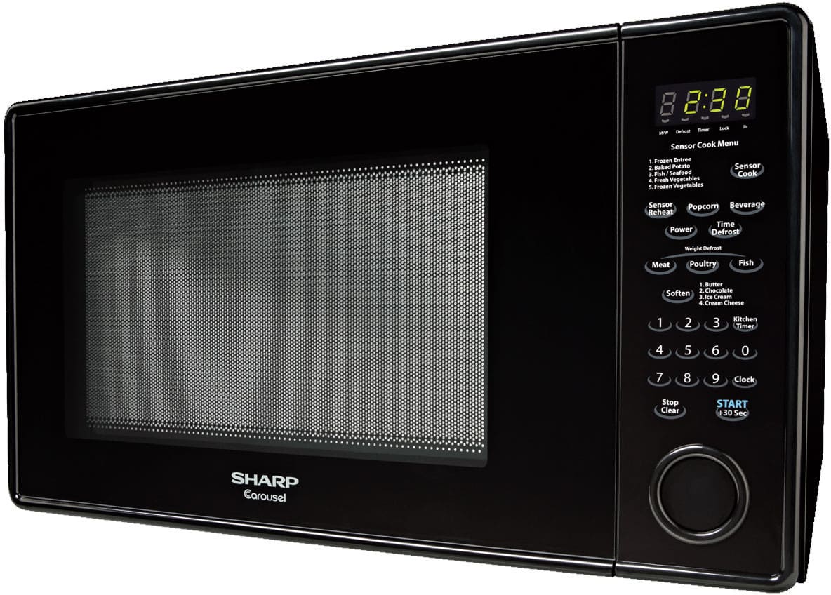 Sharp R559y 1 8 Cu Ft Countertop Microwave Oven With 1 100 Watts