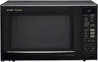 Sharp R930ak 1 5 Cu Ft Countertop Microwave Oven With 900 Cooking Sharp R930ak Black