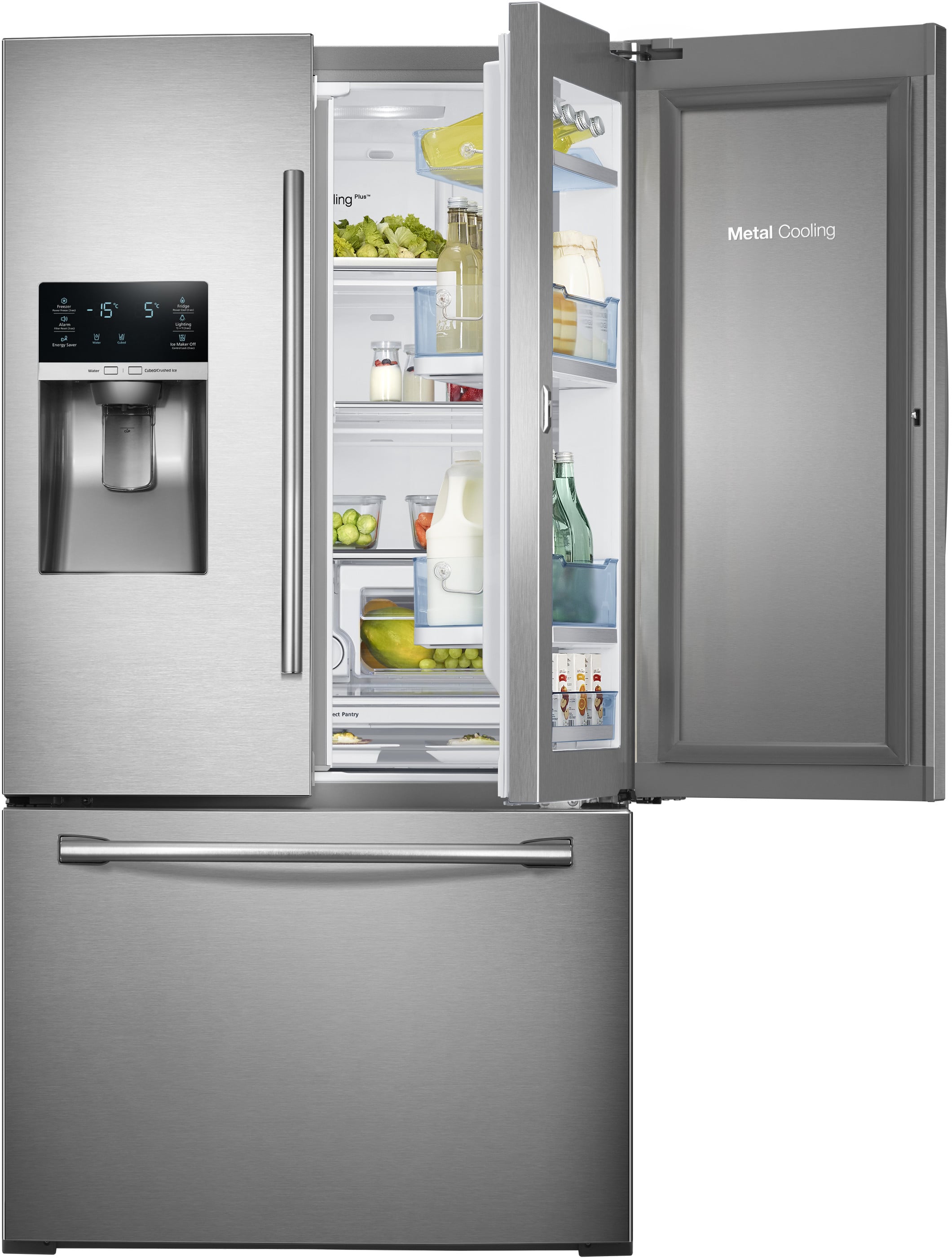 Samsung RF28HDEDTSR 27.8 cu. ft. French Door Refrigerator with 5 ...