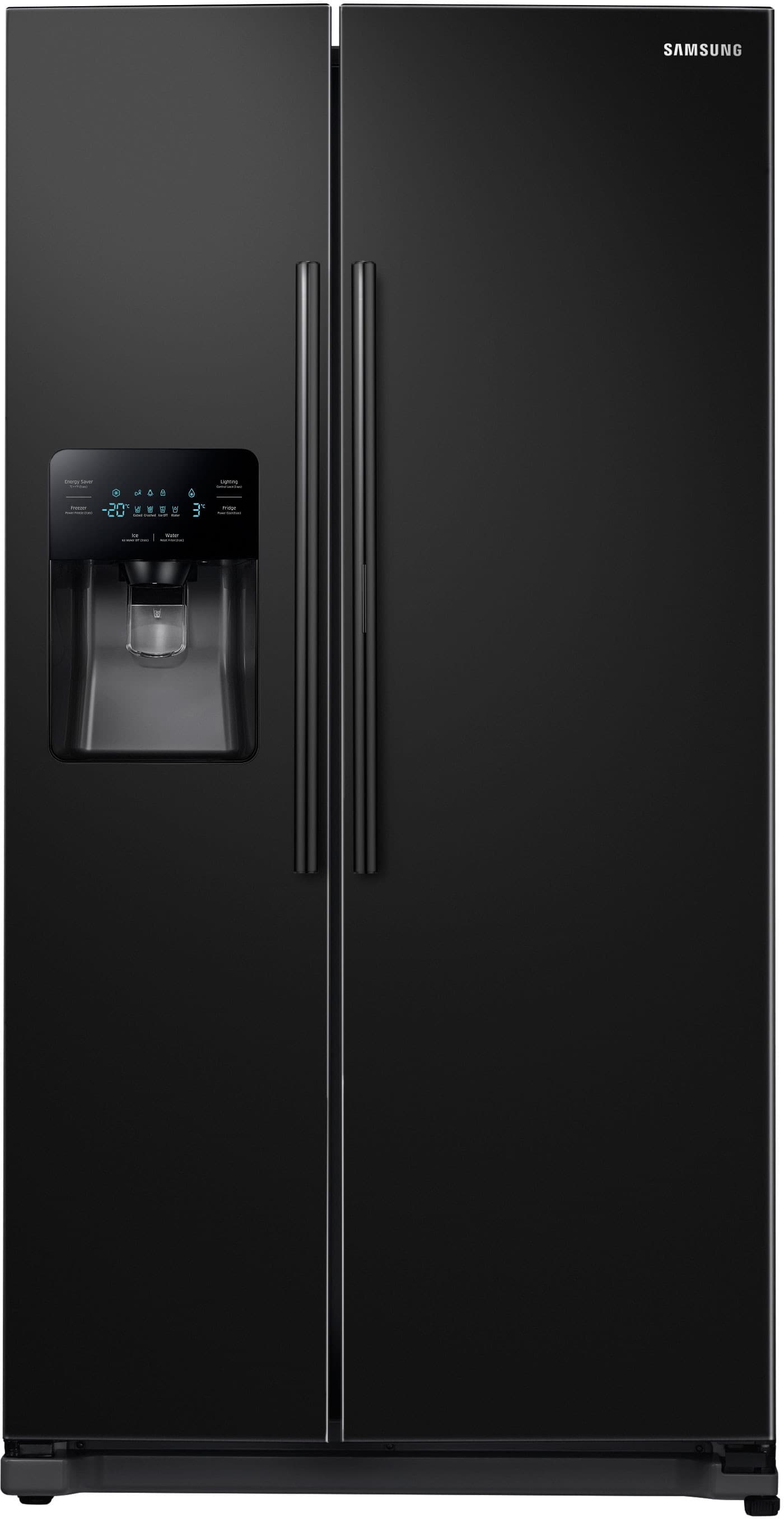 RH25H5611BC Samsung Black Side by Side 36 Inch Refrigerator