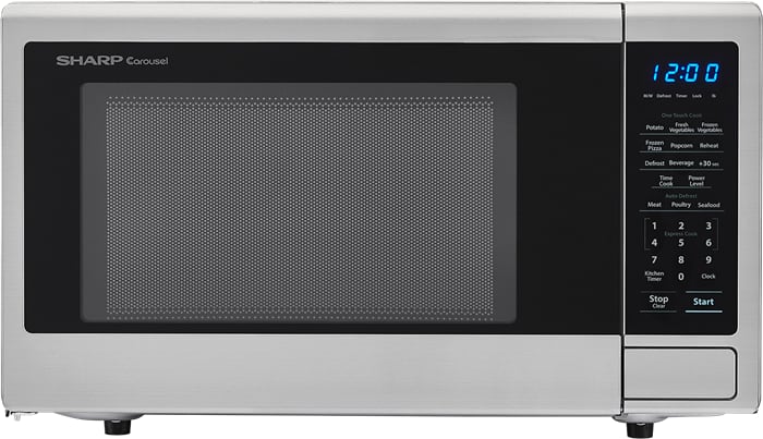 Sharp SMC1132CS 1.1 cu. ft Countertop Microwave with Express Cook, Auto